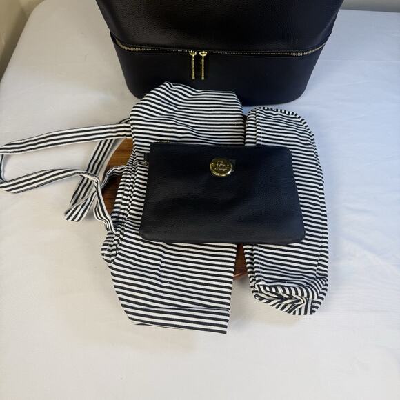 Joy Mangano Double Decker Leather Purse W/Tote & Wristlet 4 Piece Set NWT - Picture 4 of 8